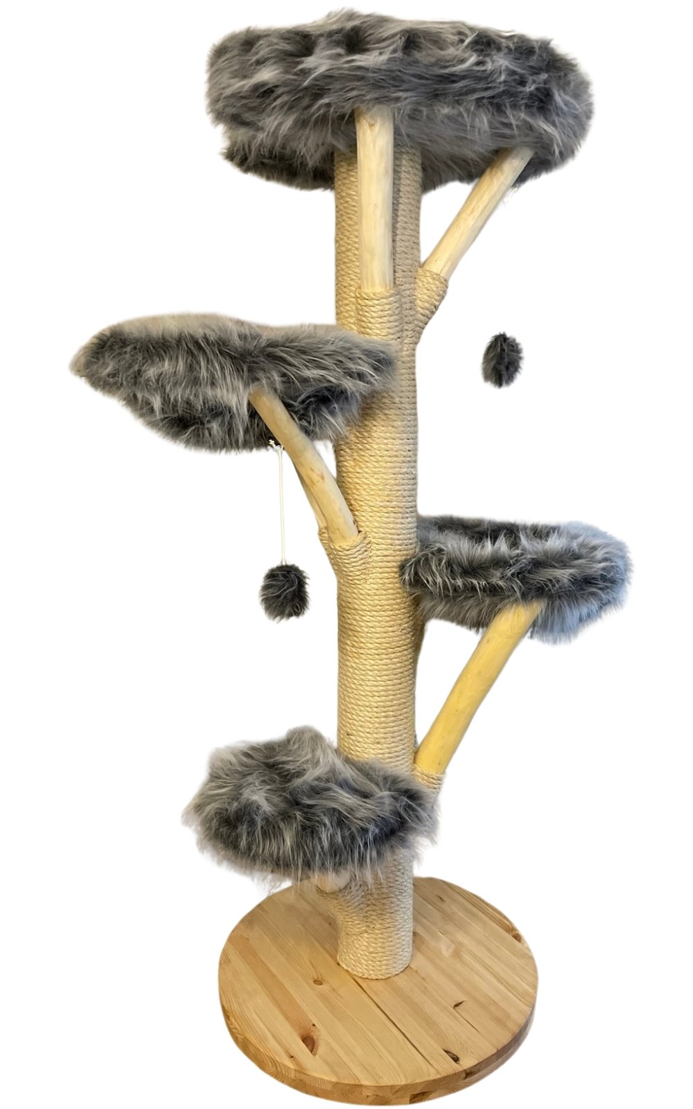 BUCIFAL - grau weißer großer Kratzbaum