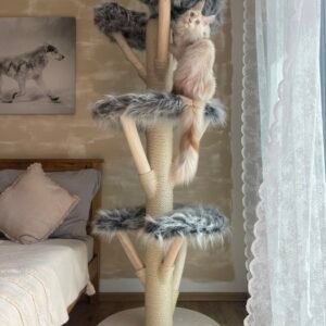 Kratzbaum Massivholz XXL Premium