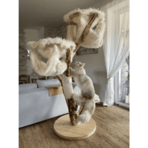 Kratzbaum BERGE beiger Fellbezug