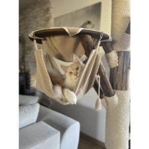 SIMA Kratzbaum gebürstete Lederoptik