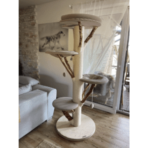 BALACK Kratzbaum Bezug aus Kunstleder mit Sandoptik