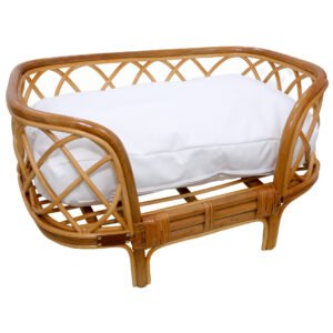Rattan Katzenbett natürliches Holz