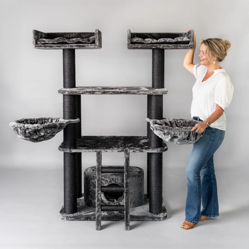 XXL Panther dunkelgrau Kratzbaum extra gross