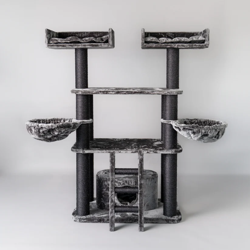 XXL Panther dunkelgrauer Kratzbaum