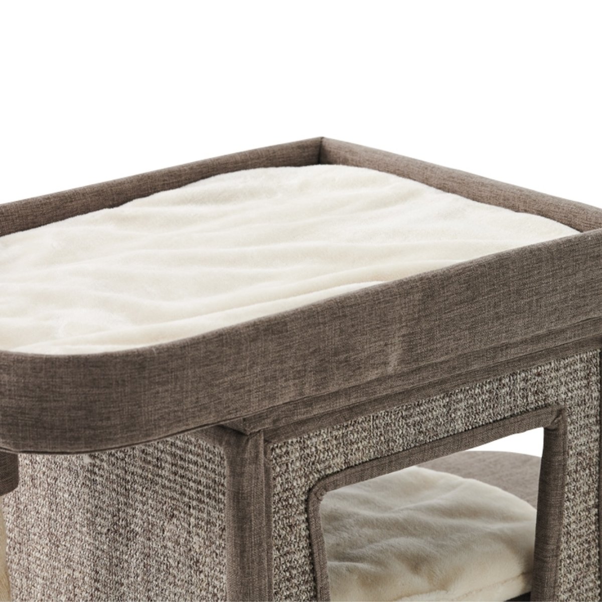 Detailaufnahme eines 11 cm starken Sisal-Kratzstamms zur natürlichen Krallenpflege