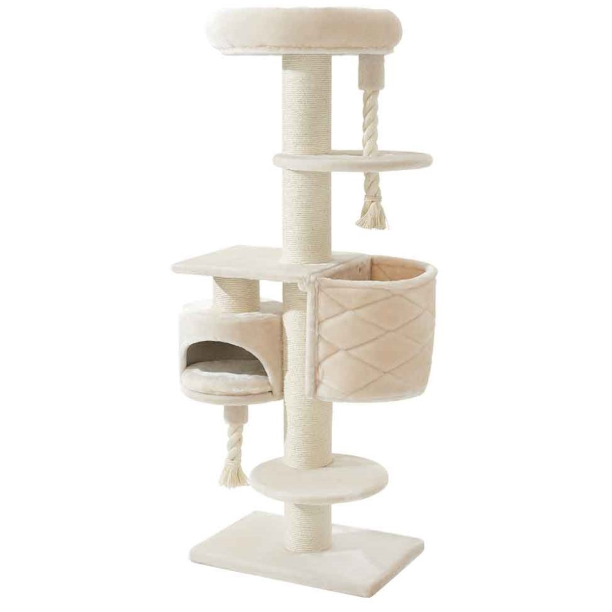 Katzenbaum in beige, höhe 165cm