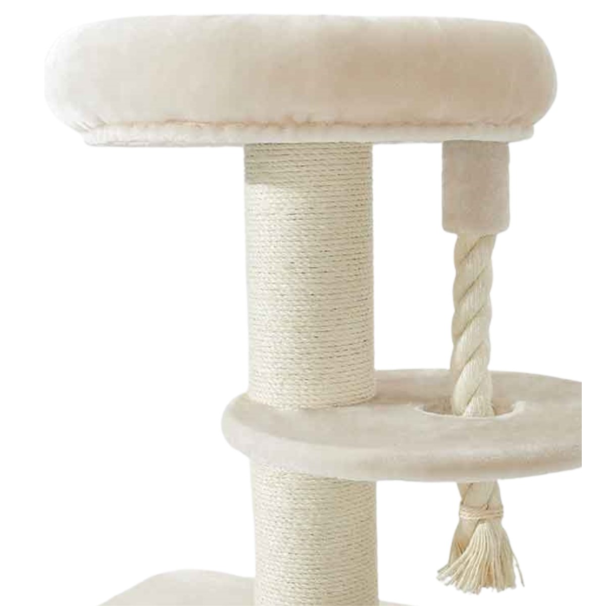 Katzenbaum in der Farbe creme