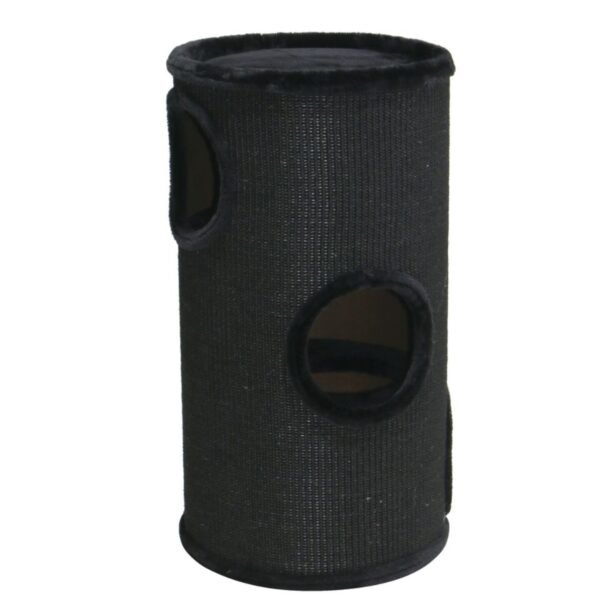 kratztonne-schwarz-o-38-x-70-cm-katzenhoehle-mit-mehreren-ebenen