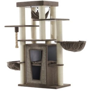 ratzbaum-hital-157-cm-stilvolles-braun-in-leinenoptik