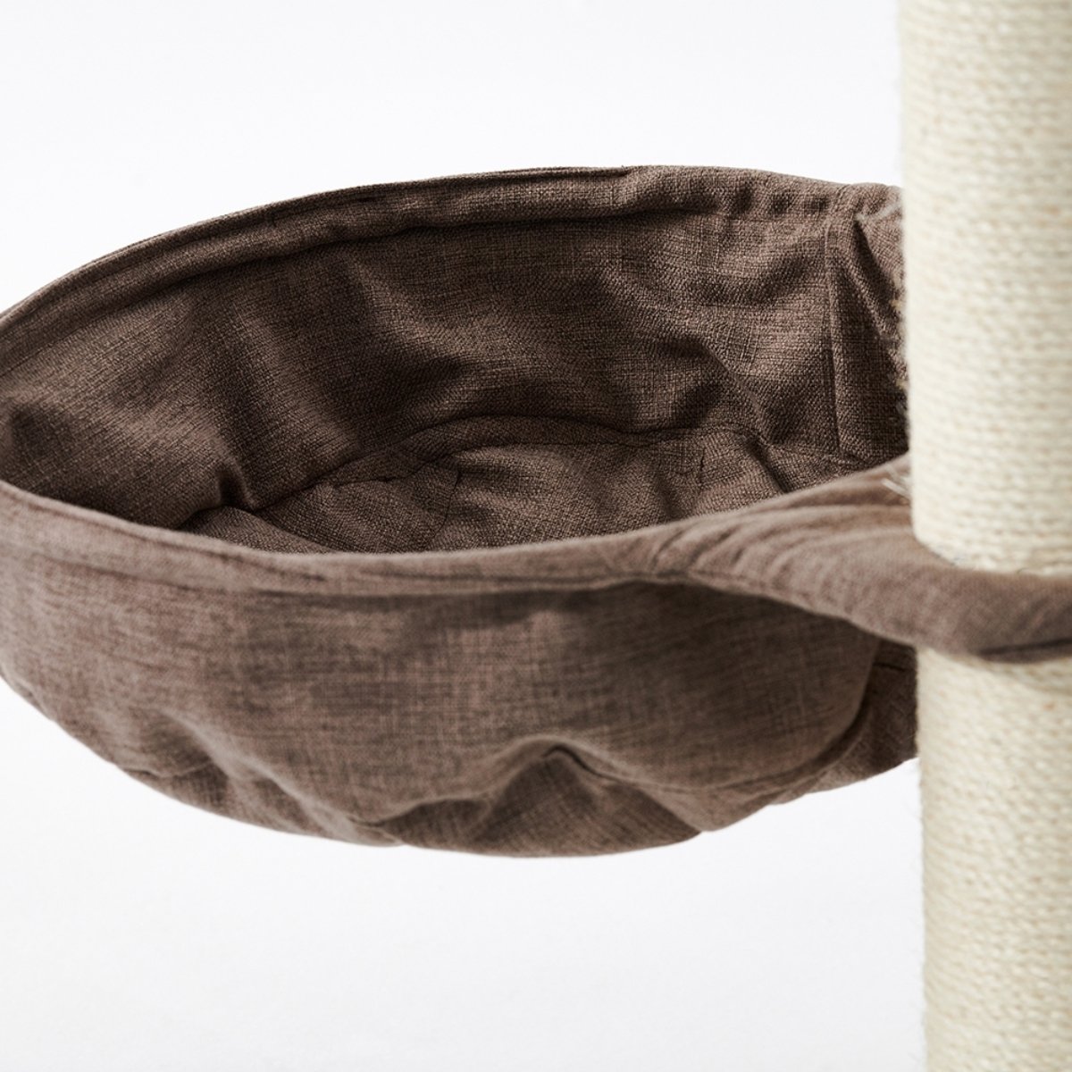 Moderner Kratzbaum Braun mit Hängematte, Höhle und Kletterelementen