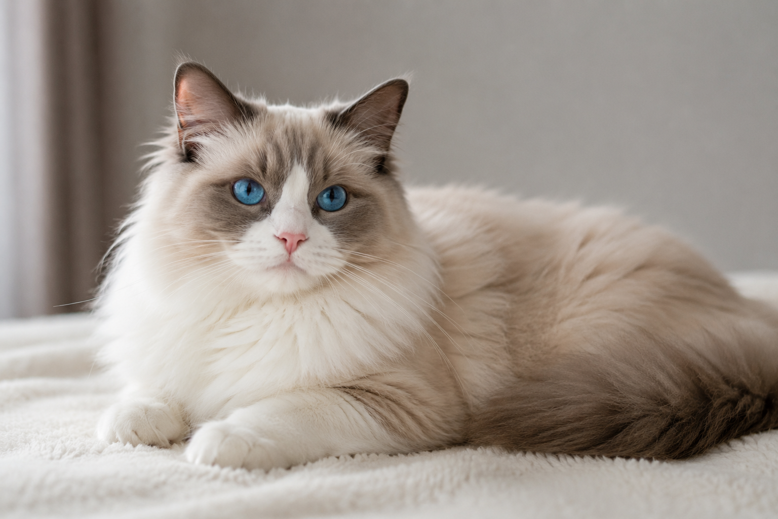 Ragdoll Katze – Sanfter Riese mit blauen Augen