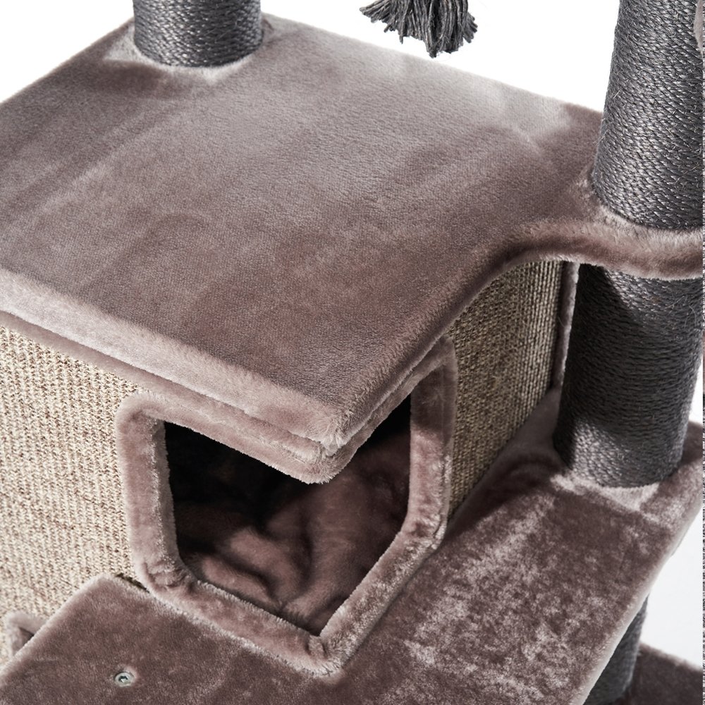 hoher Katzenbaum XXL in Farbe braun