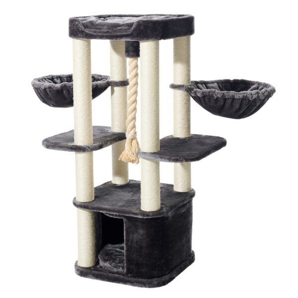 121cm hoch dunkelgrau Katzenbaum