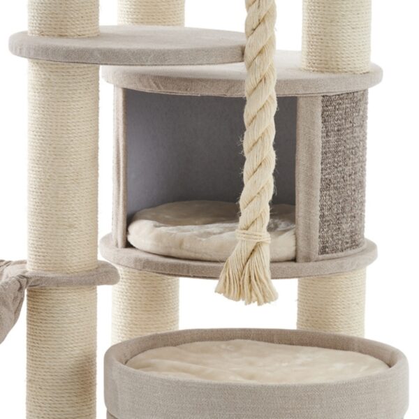 165cm hoher Katzenbaum creme