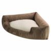 Eckkatzenbett in der Farbe braun