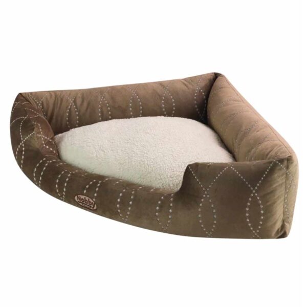 Eckkatzenbett in der Farbe braun