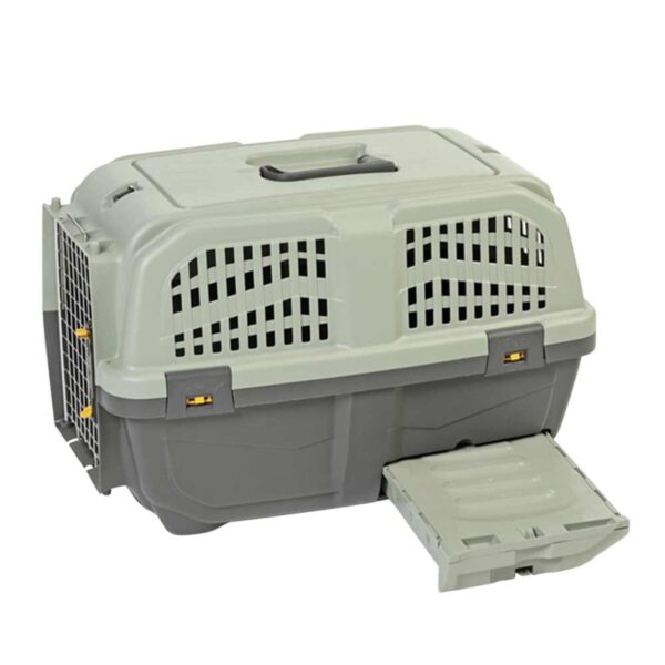 Katzenbox für den Transport in grau
