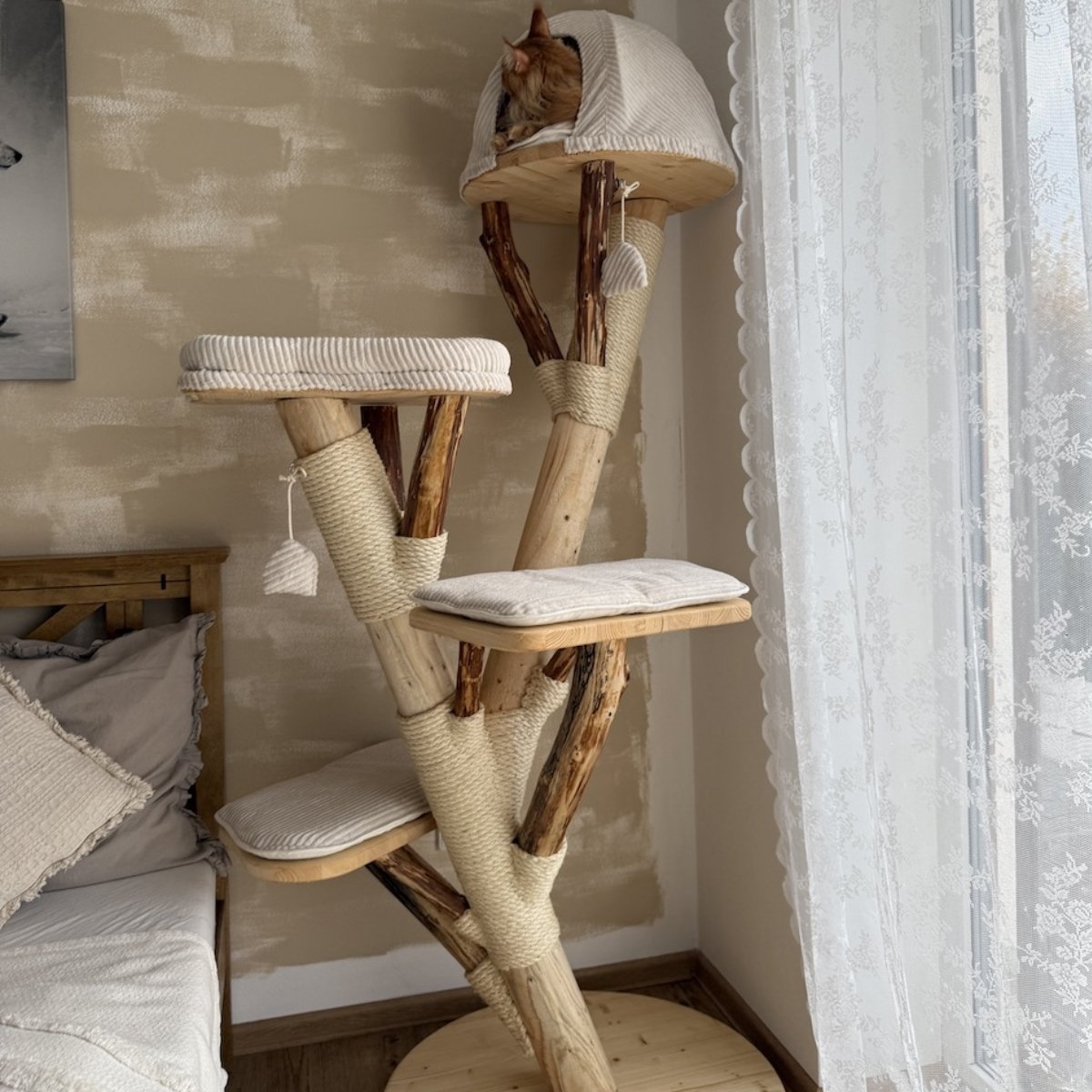 Katzenkratzbaum Holz