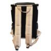Katzenrucksachtasche schwarz beige