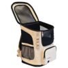 Katzenrucksack in cream mit Sichtfenster