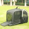 Katzenrucksack in schwarz mit Sichtfenster