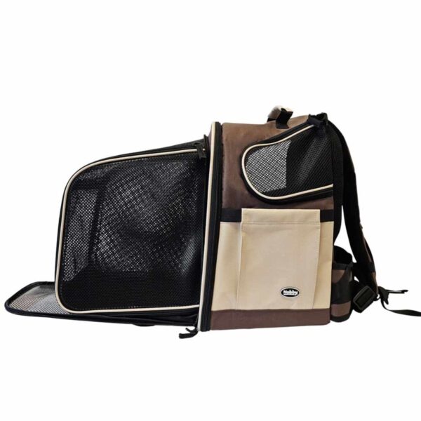 ausziehbarer brauner Katzenrucksack