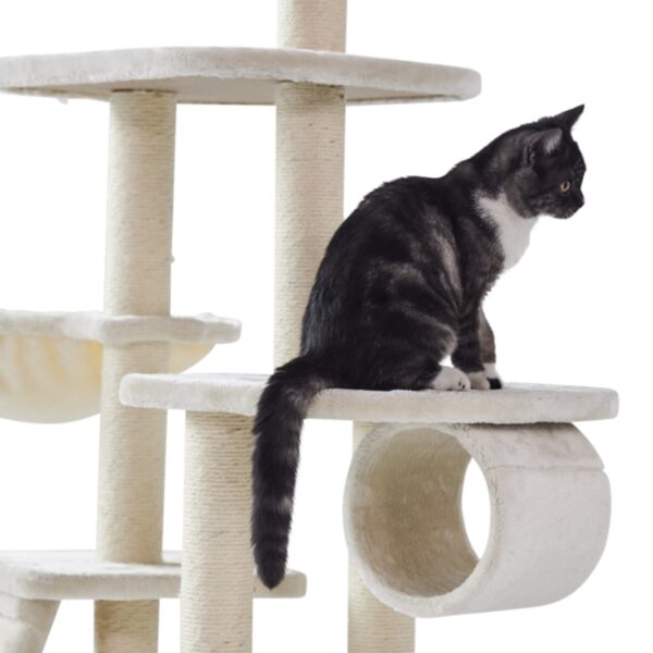 cream Katzenbaum für kleine Katzen