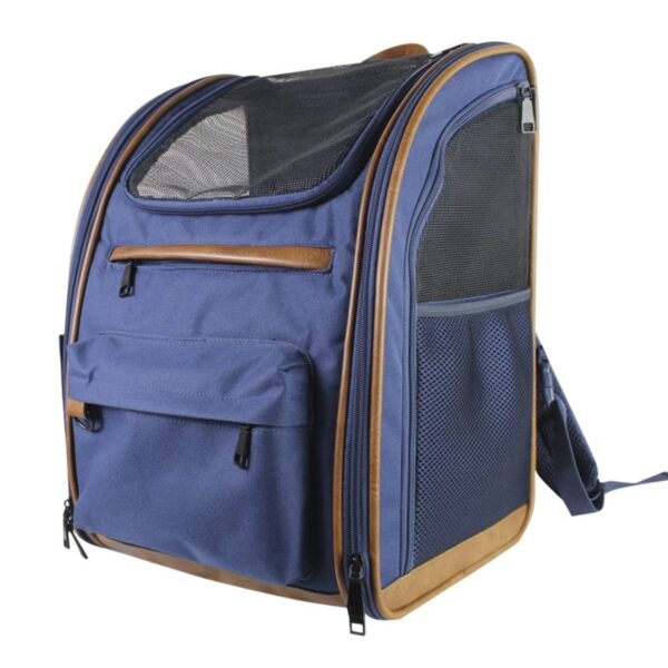 dunkelblauer Katzenrucksack