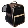 dunkelbrauner ausziehbarer Katzenrucksack