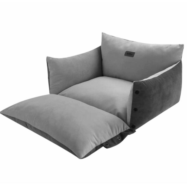 dunkelgraues Katzenbett modern