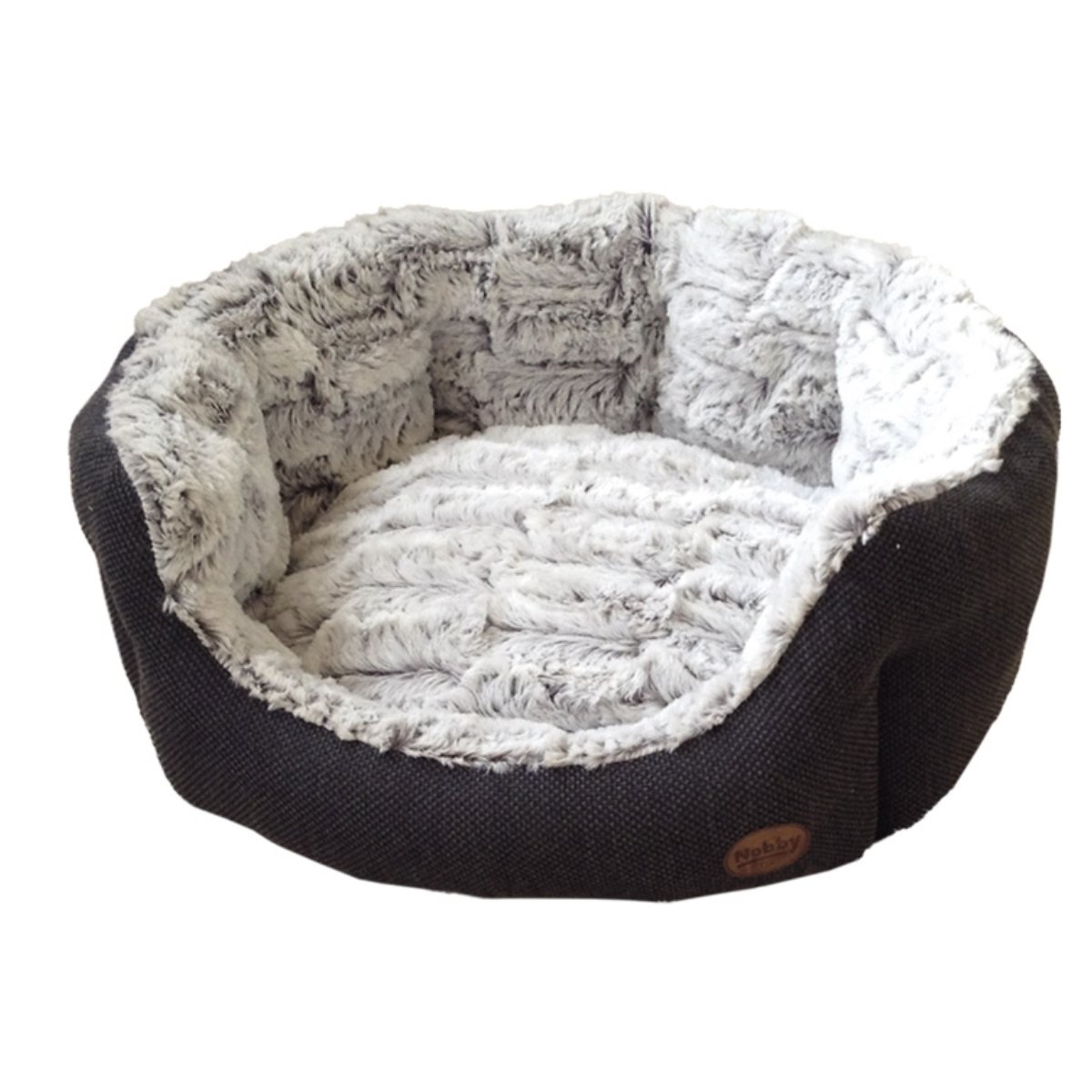 grau weißes designer Katzenbett waschbar