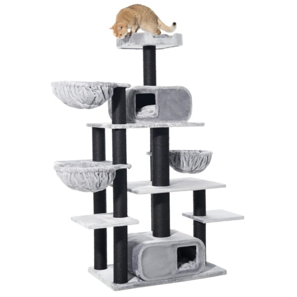 grauer 201 hoher Katzenkratzbaum