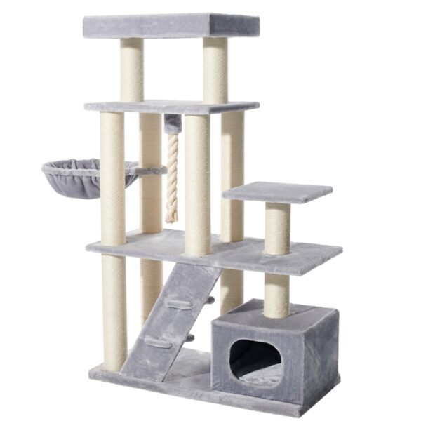 grauer Katzenbaum 160cm hoch