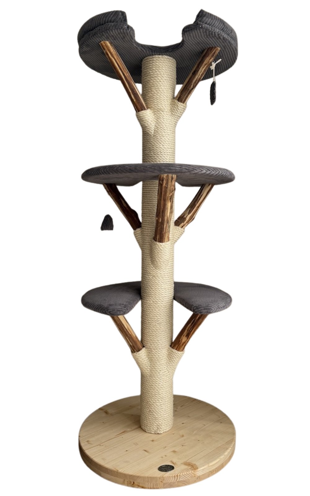 grauer Katzenbaum Holz