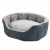 graues Katzenbett komfort