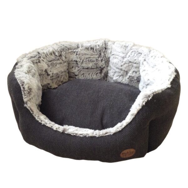 graues Katzenbett waschbar