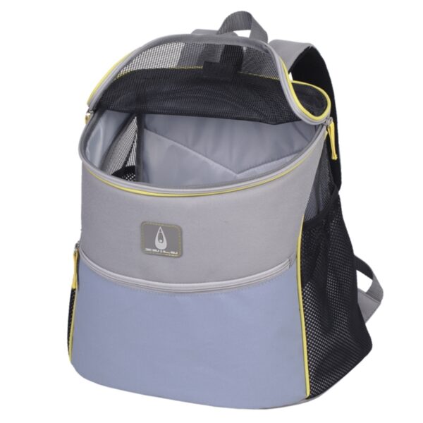 großer blauer Katzenrucksack