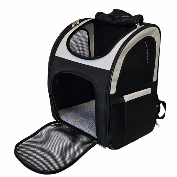 großer schwarzer Katzenrucksack (2)