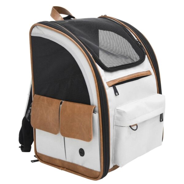 hellgrauer Katzenrucksack
