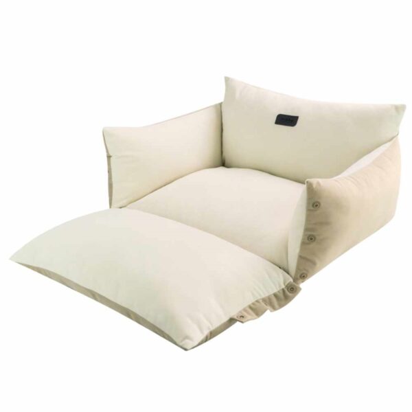 modernes Katzenbett in Farbe natur cream