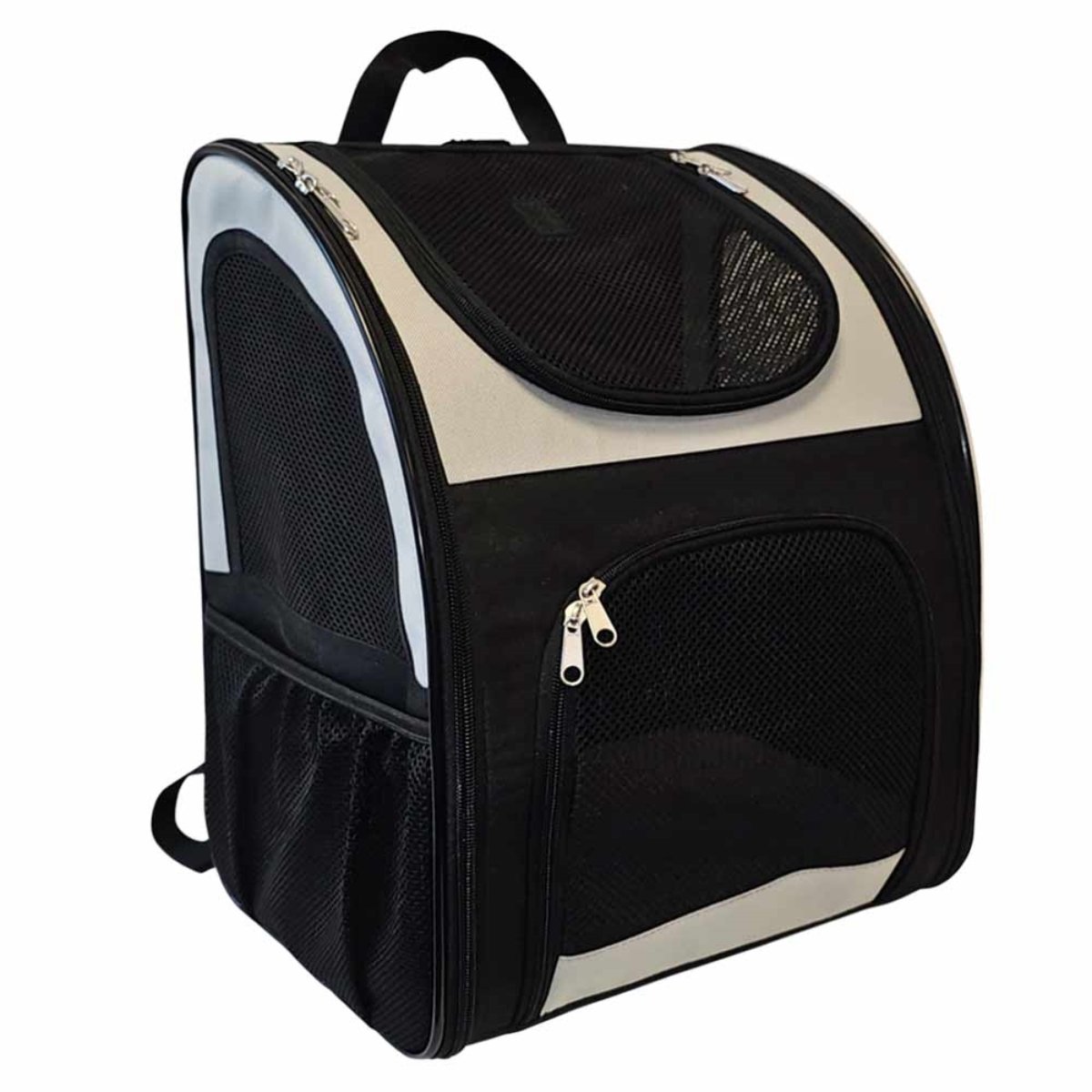 schwarzer Katzenrucksack groß