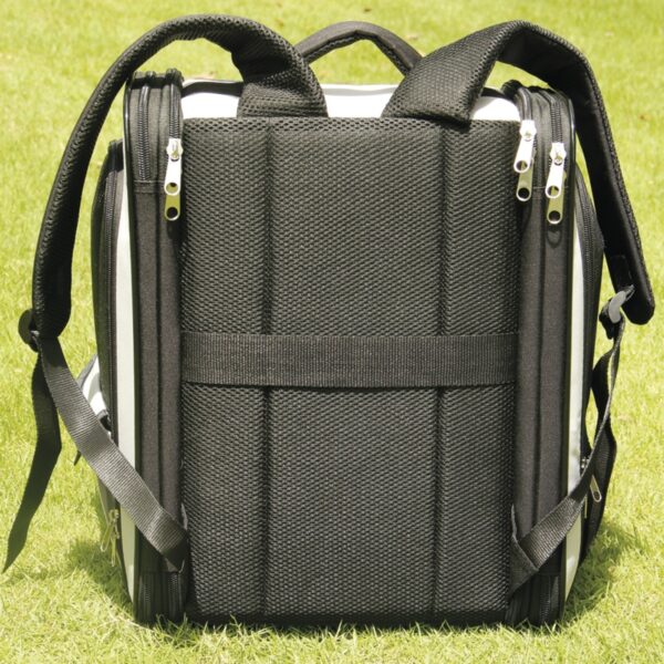 schwarzer ausklappbarer Katzenrucksack