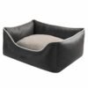 schwarzes gemütliches Bett für Katzen