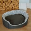 waschbares Katzenbett in der Farbe grau