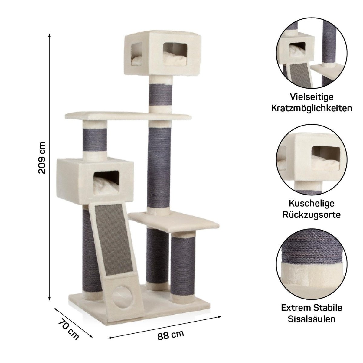 Katzenbaum beige