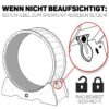 Katzenlaufrad fixierung