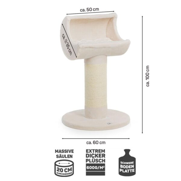 Kratzbaum klein beige