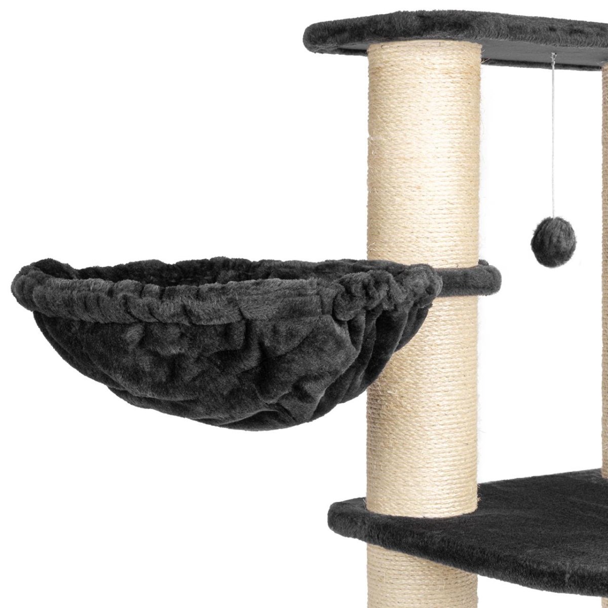 Liegemulde schwarz für großen Katzenbaum