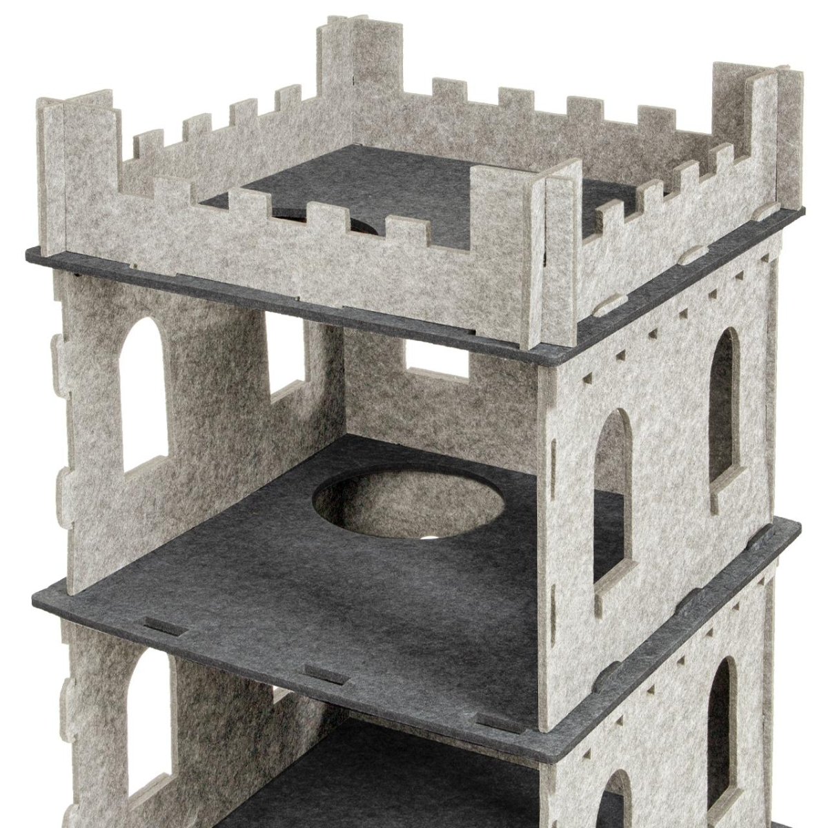 Schloss für Katzen in Beige