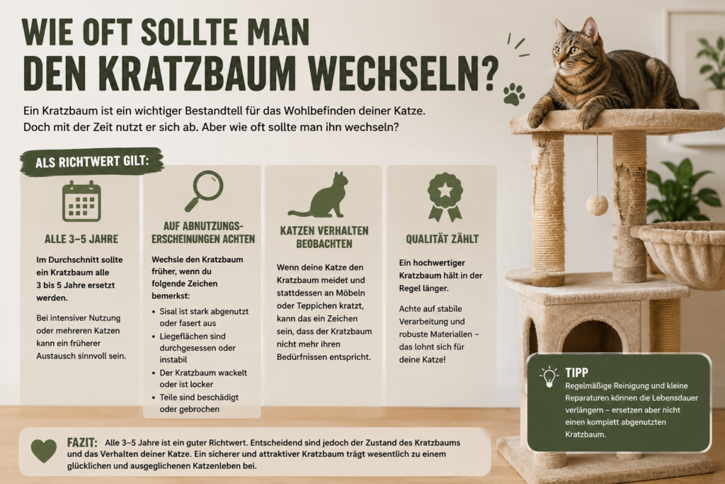 Wann solte ein Kratzbaum gewechselt werden